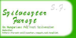 szilveszter furszt business card